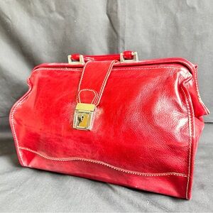 Floto Ciabatta Full Grain Italian Leather Doctor Style Handbag
